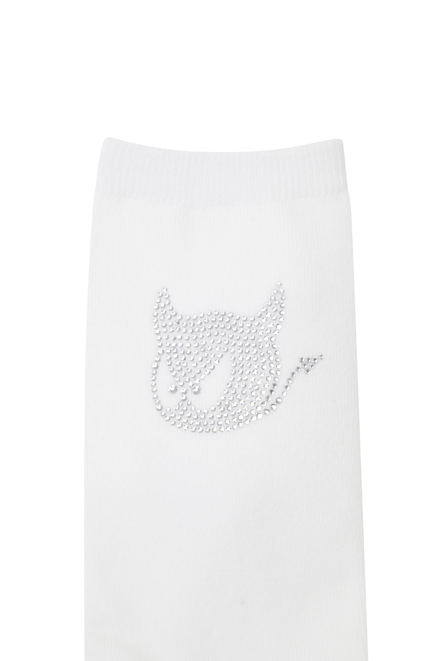 Women's Embellished Crystal Logo Socks