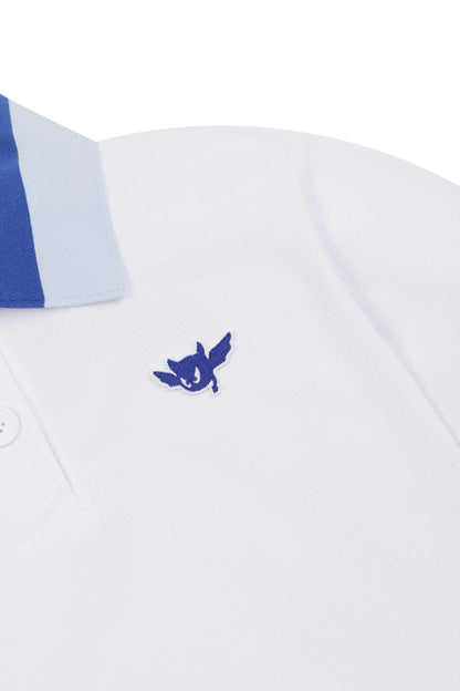 Women's Colour Rib Cropped Pique Polo